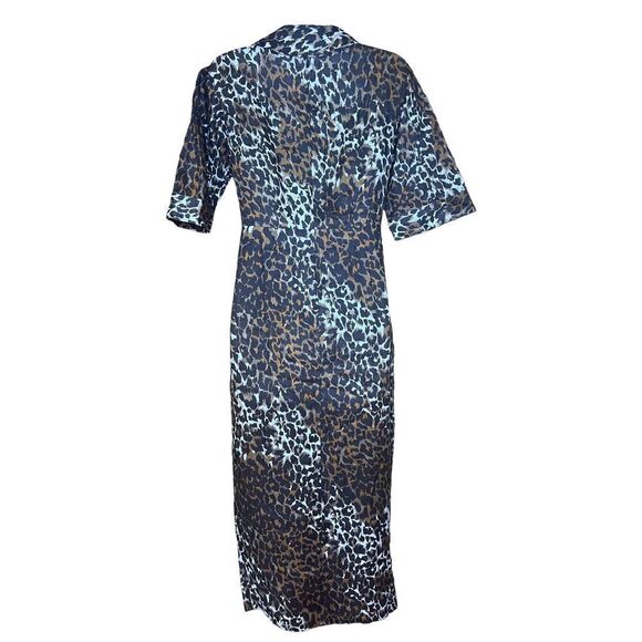 Veronica Beard Seki Printed Linen Dress in Brown Multi NWT Size 0 - Picture 6 of 10